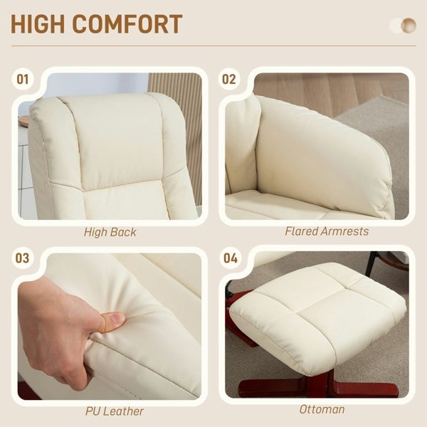 Accent Chair with Ottoman