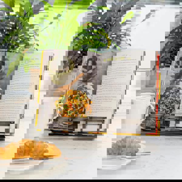 KitchenCraft Industrial Kitchen Metal / Wooden Cookbook Stand & Tablet Holder