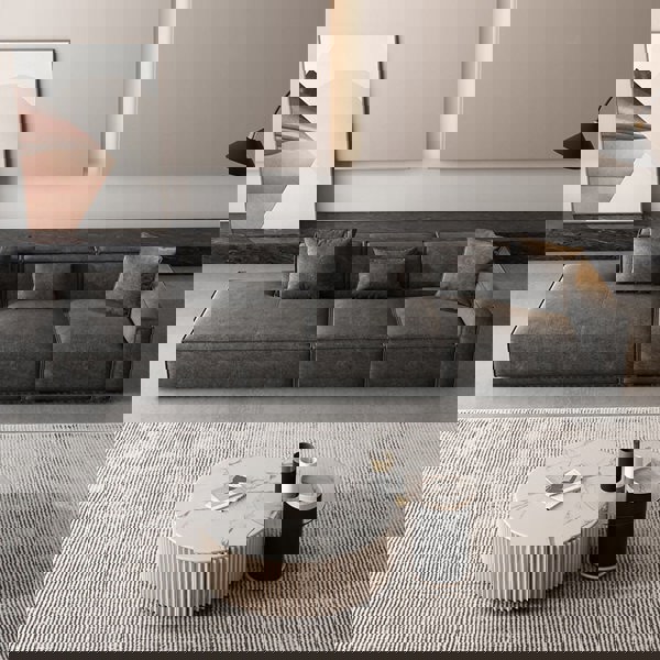 Hoshi HB12 Three Seater Corner, Four Seater Corner Sofa, Leathaire-Rit Concept-Rit Concept