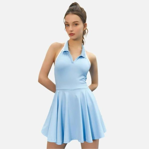 Anniou Women's Halter Neck Tennis Dress