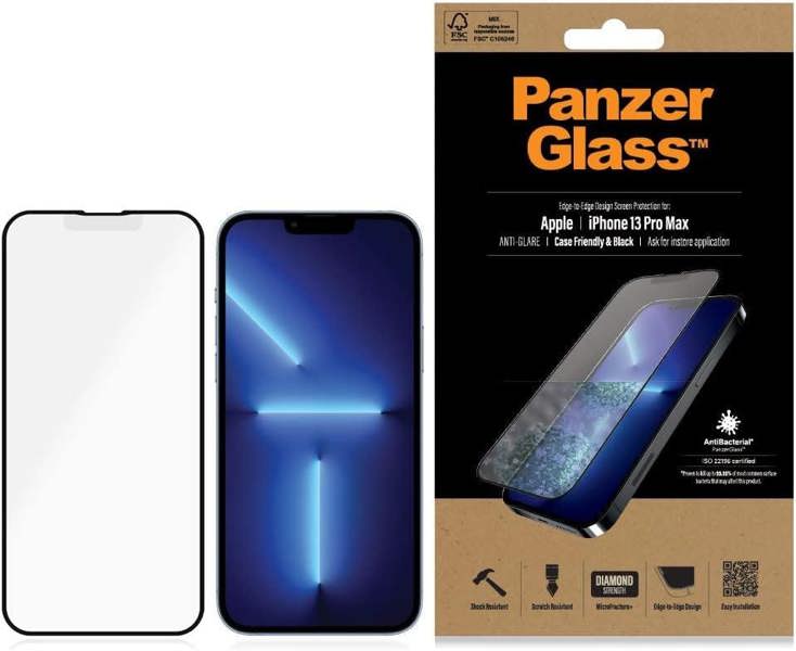 PanzerGlass Panzer Glass Edge to Edge Design Screen Protection for iphone 13 Pro Max 6.7" Black - 2755
