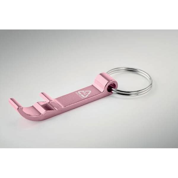 MidOcean Ovikey Recycled Aluminium Keyring - Baby Pink - 