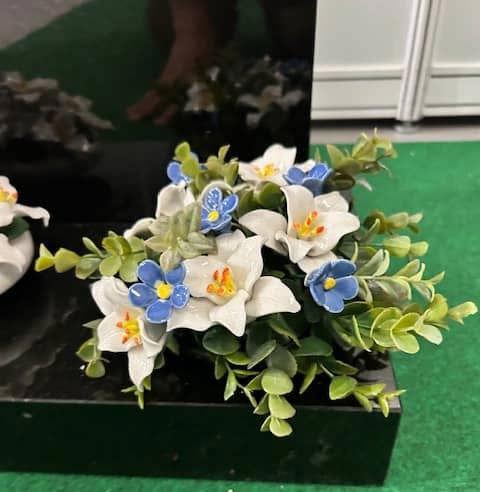 Memorials Direct Forget-Me-Not & Lily Grave Pot
