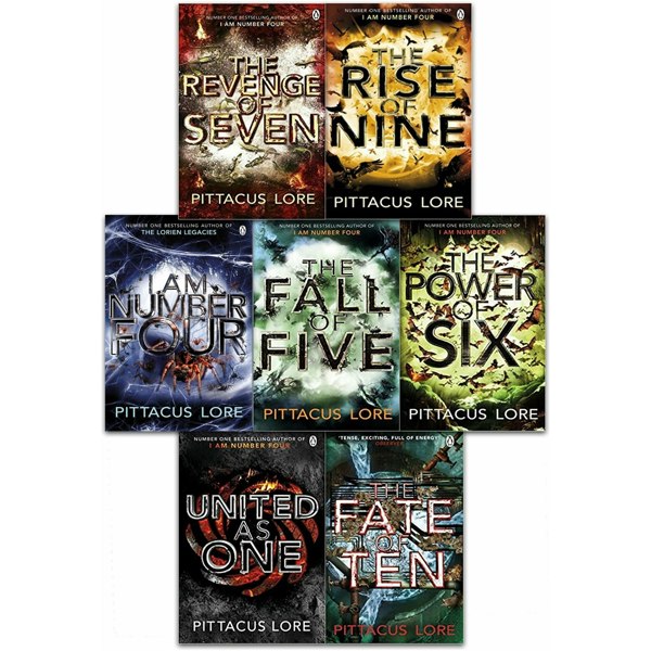 Penguin Pittacus Lore Collection Lorien Legacies Series 7 Books Set