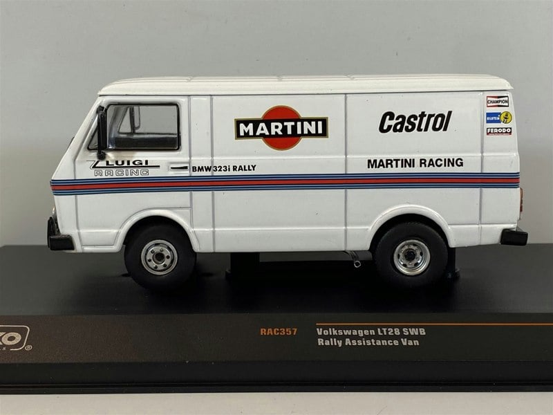 vw lt28 swb martini racing rally assistance van 1:43 scale ixo rac357