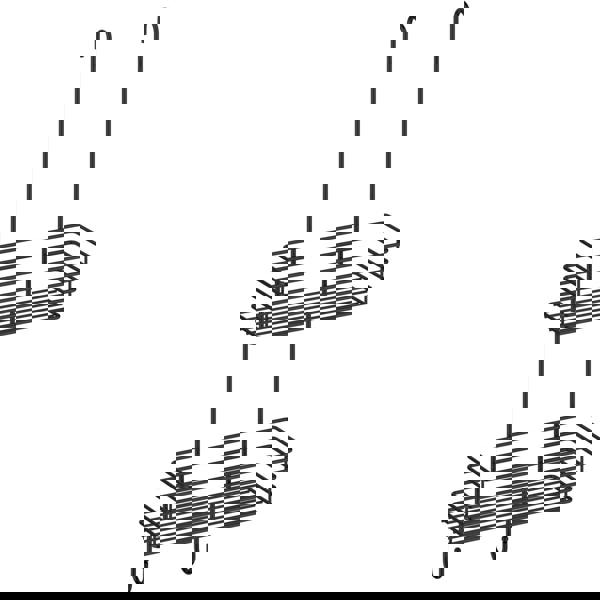 Black double shower basket