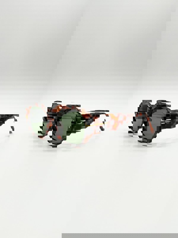 SVNX Oval Sunglasses with Wide Arm in Tortoiseshell