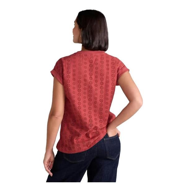 Mountain Warehouse Womens/Ladies Southsea Broderie T-Shirt - Rust - 