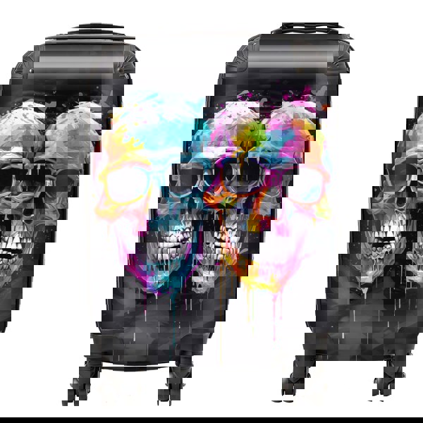 Warren Reed Splashart Happy Skeletons In Glasses Suitcase