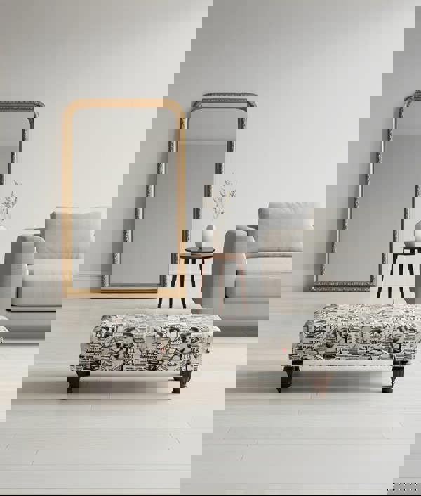 ISTOOLS Premium Monroe Footstool Pouffe Ottoman – UK Handcrafted Non-Storage Bench & Versatile Living Room Furniture