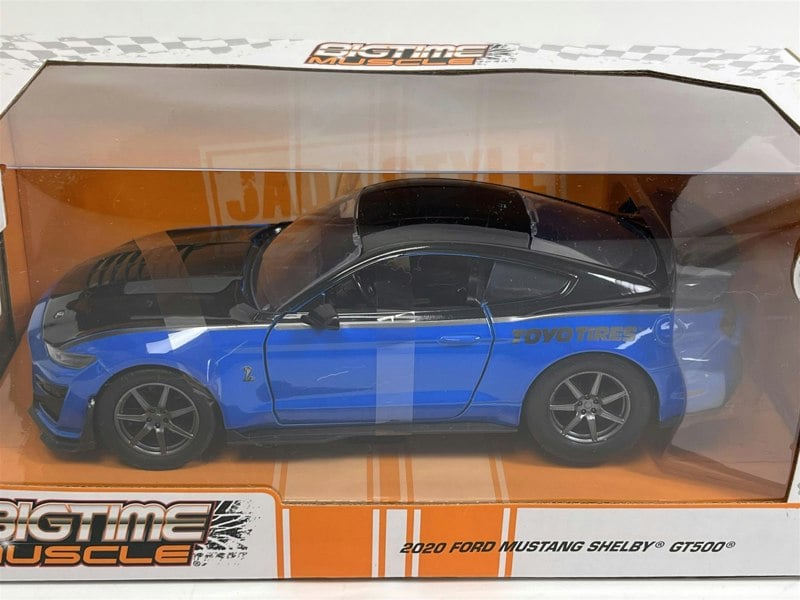 Jada Ford Mustang Shelby GT500 2020 Blue Big Time Muscle 1:24 Scale Jada 33881