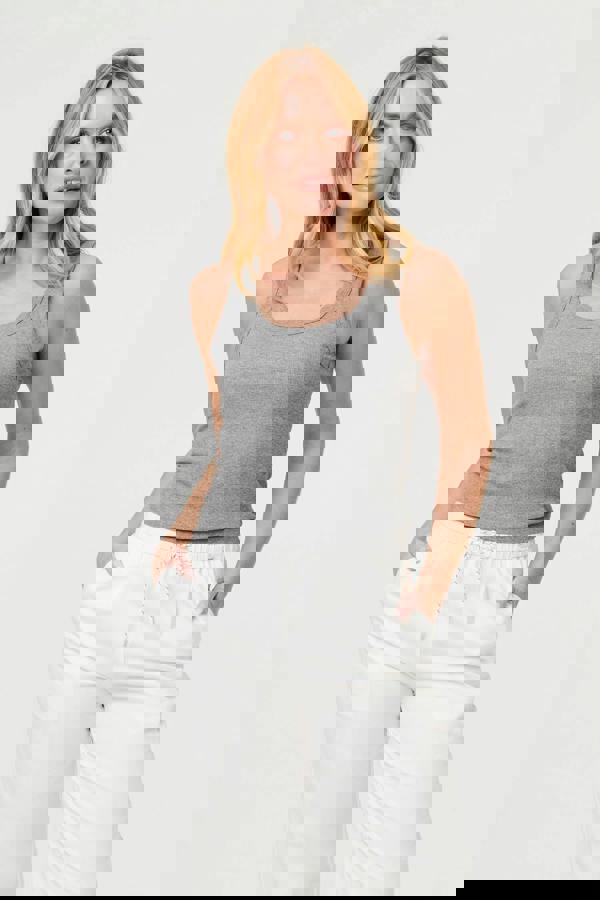 White | Tie High Waist Cropped Wide Trousers
