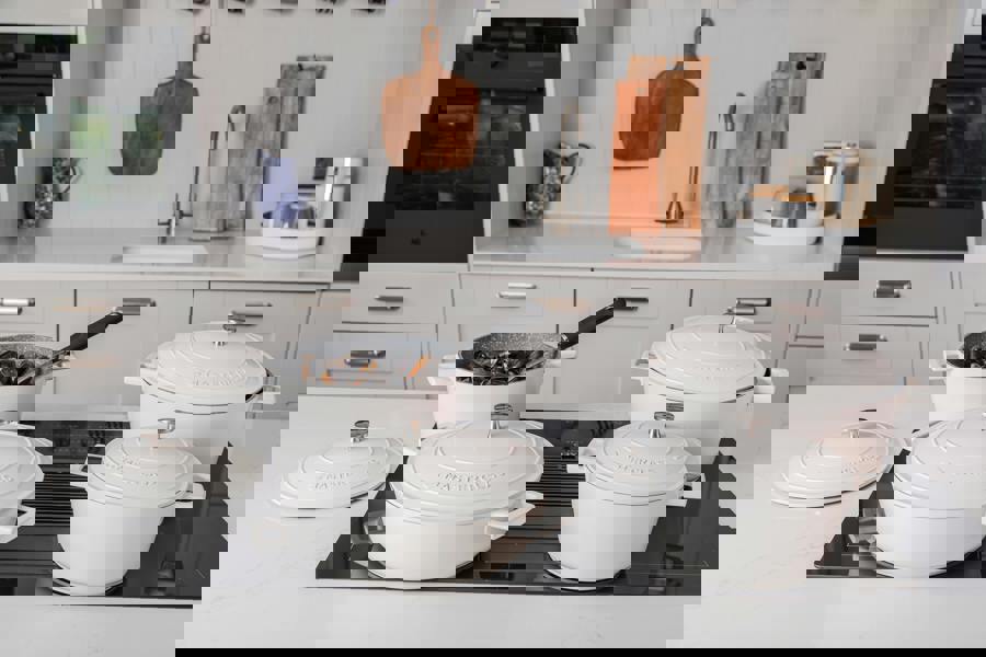 MasterClass Cream Cast Aluminium Casserole Dish, 4L