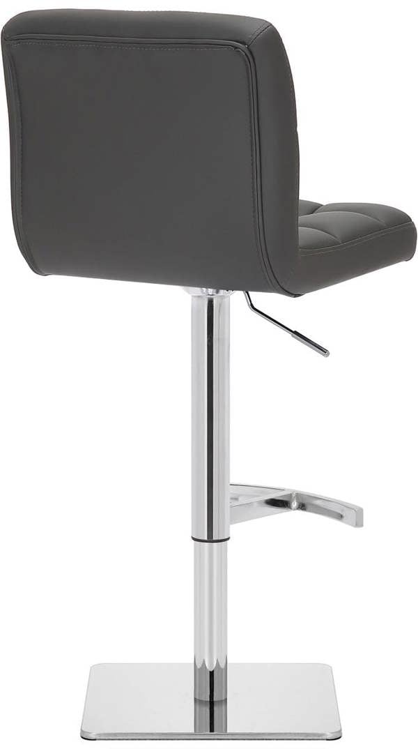 Lamboro Allegro Deluxe Kitchen and Breakfast Bar Stool, Adjustable Swivel Gas Lift, Charcoal Grey