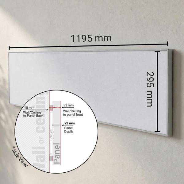 Mirrorstone Heating 350W UltraSlim Nexus Wi-Fi Infrared Heating Panel