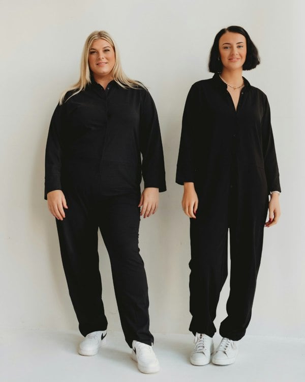 Shana Black Collared Jumpsuit- image 5