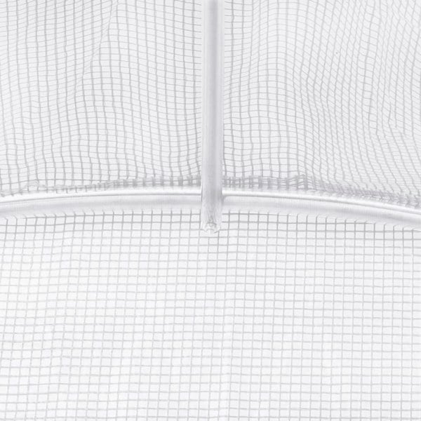 Berkfield Greenhouse with Steel Frame White 6 m�__ 3x2x2 m