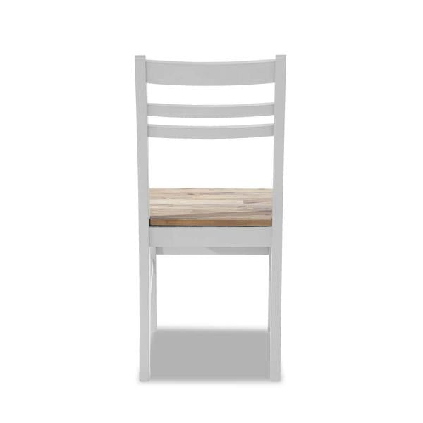 Statement Furniture Florence Wooden Chair Country Style with Acacia Wood Seat