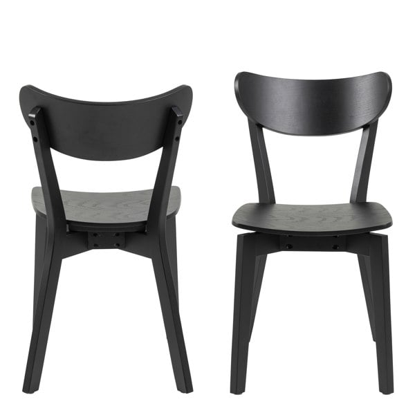 Furniture To Go Roxby Dining Chairs in Black Set of 2