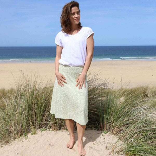 Lazy Jacks LJ41 - Printed Jersey Skirt - Flora Grass