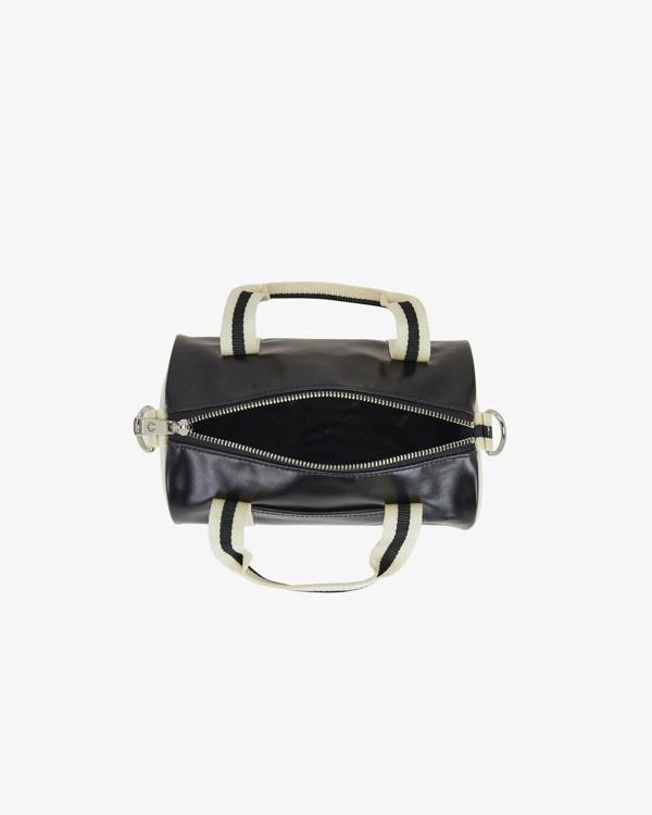 Fred Perry Classic Mini Barrel Bag - Black/Ecru D57 | CHO | Designer Mens Bags
