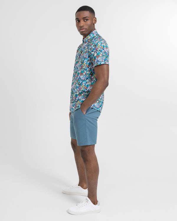 Steel & Jelly Limited Edition Birds Of Paradise Print Short Sleeve Shirt