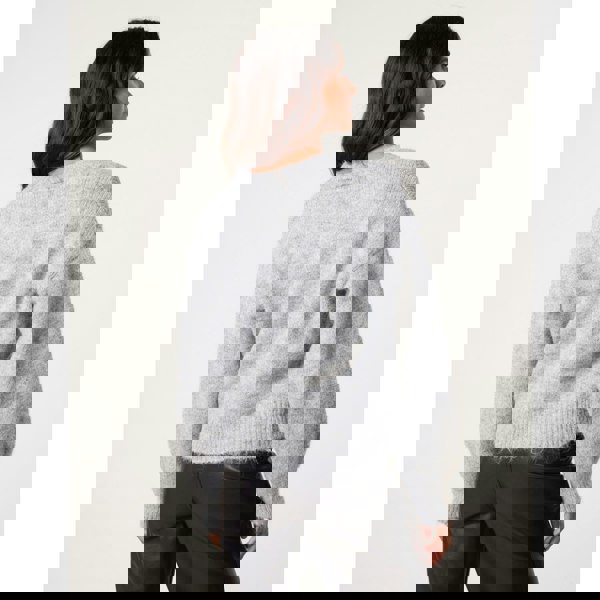 Blue Vanilla Diamante Sequin Brochure Button Front Cardigan