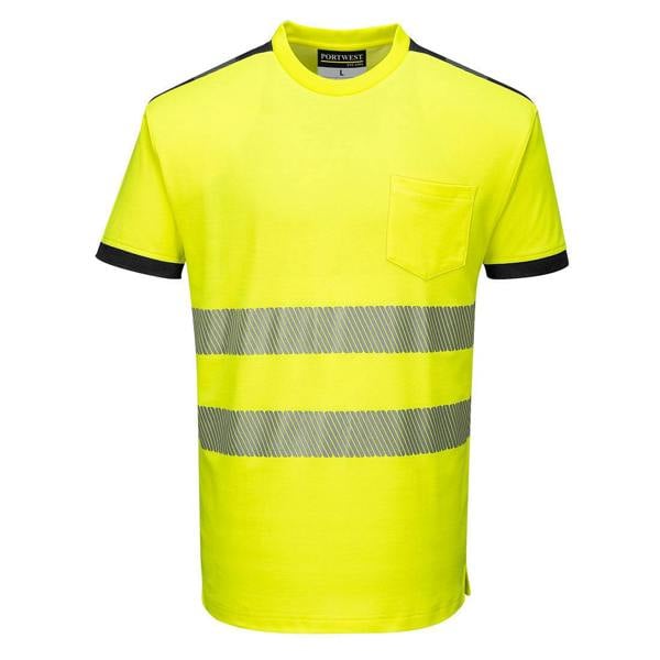 PW3 Hi-Vis Cotton Comfort T-Shirt S/S Portwest