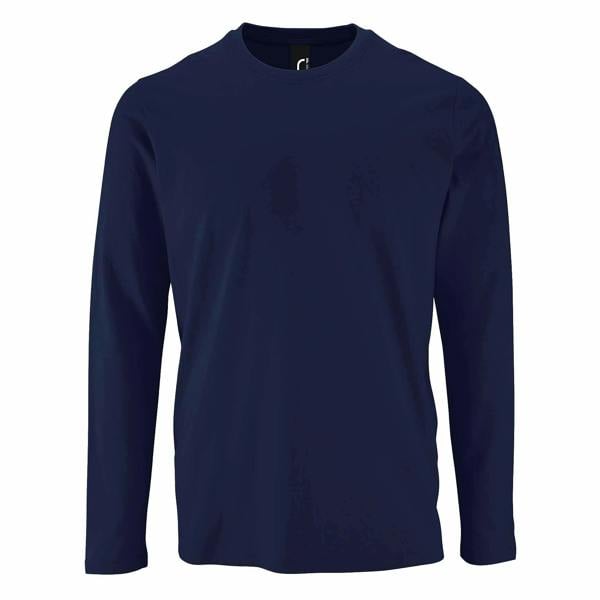 SOLS Mens Imperial Long Sleeve T-Shirt - French Navy