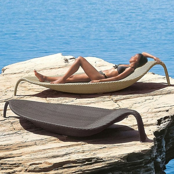 Rit Concept Escobar Garden Outdoor Sun Lounger, Rattan