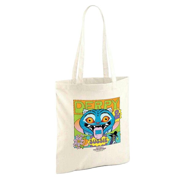 K-Pop Demon Hunters Summer Festival Poster Derpy & Sussie Reusable Tote Bag - Natural