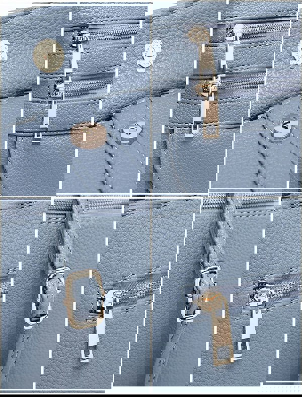 Kitise Small Slim Crossbody Messenger Bag Multilayer Zip Purse