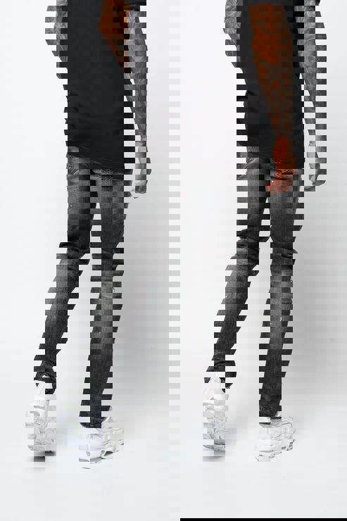 Valere Milano Mosole Rip & Repair Jeans - Black