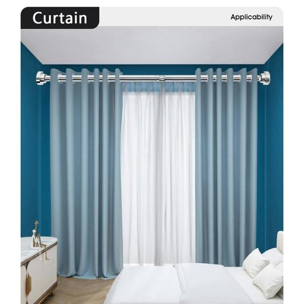 Havendro Extendable Telescopic Shower Curtain Rail Pole 74-132cm Diameter 25mm