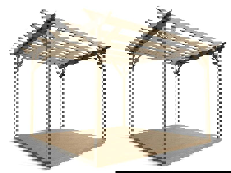 Arbor Garden Solutions Orchid Wooden Pergola and Decking Kit