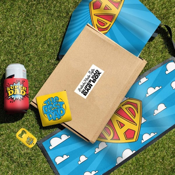 BritishmadeGifts Super Dad - Father's Day Gift Bar Box 