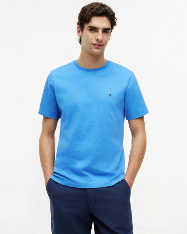 Tommy Hilfiger Essential Seasonal Regular Fit Solid Mens T-Shirt - Blue Spell