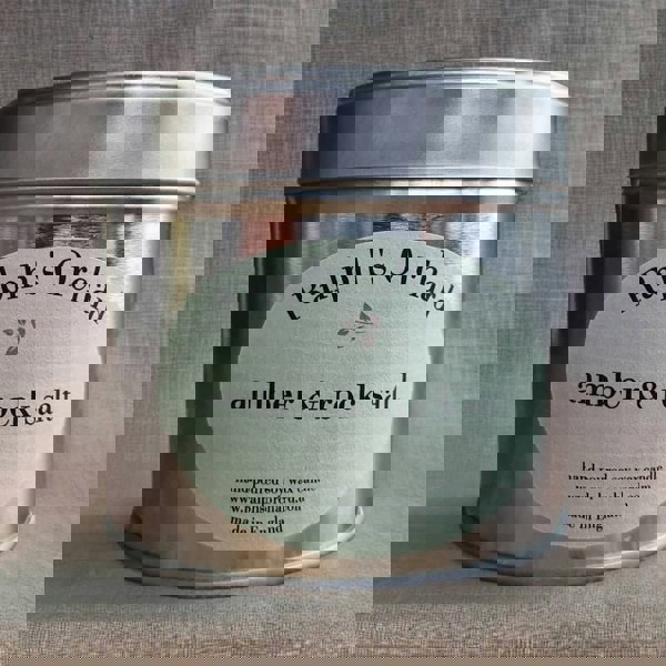 amber & rock salt scented candle