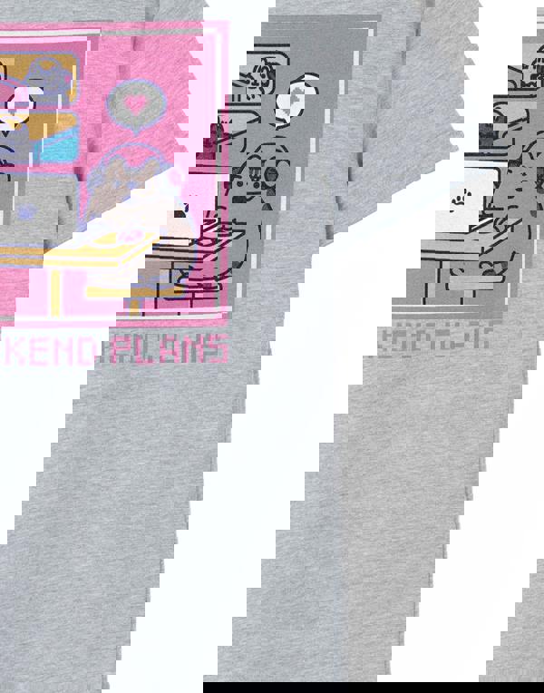 Pusheen Girls Grey Weekend Plans Short Sleeved T-Shirt