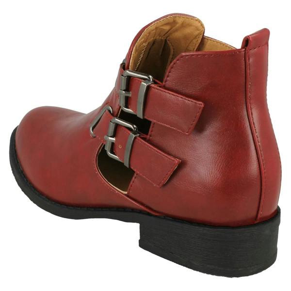 Spot On Ladies Spot On Cut Out Ankle Boot