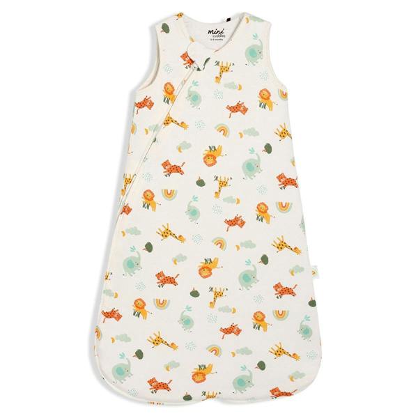 Baby Unisex Animal Printed Sleeping Bag, White - Minicuddles