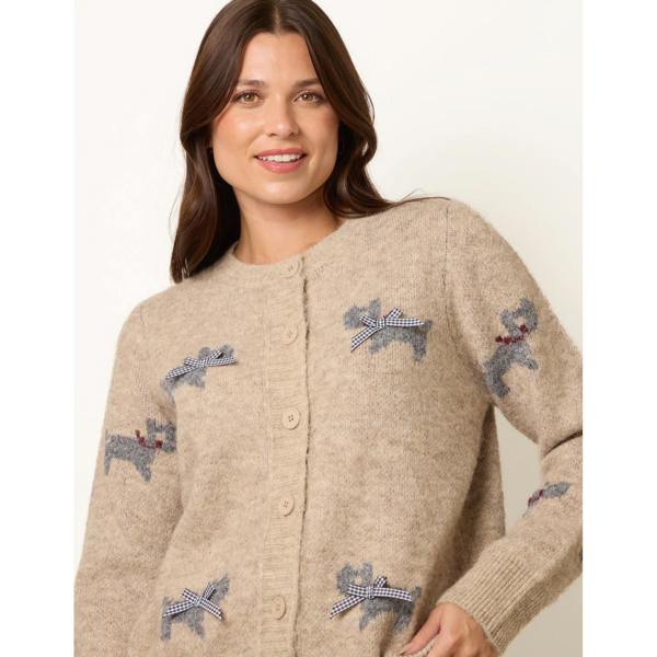 Blue Vanilla Dog Button Down Cardigan With Bows