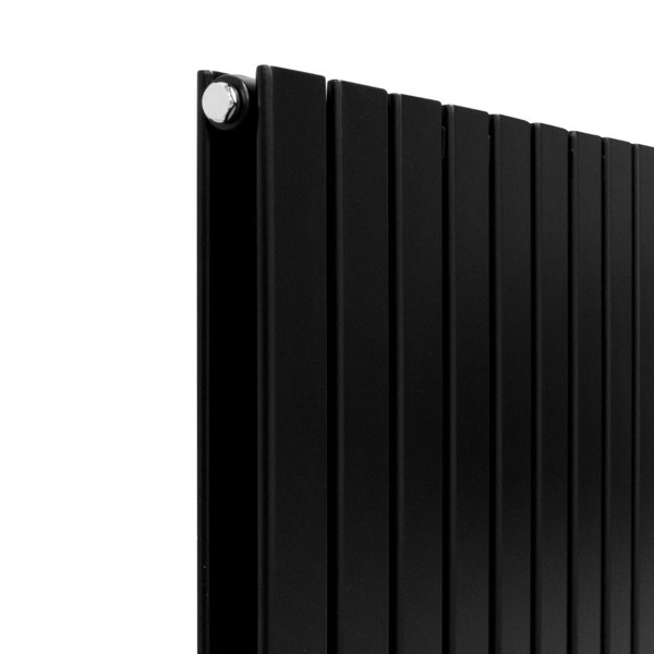 Designer Flat Panel Radiator - Matte Black (600mm x 700mm)