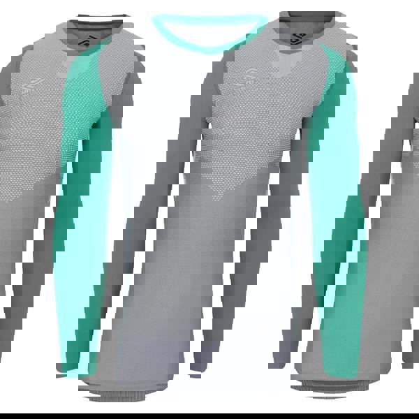 Umbro Mens Pro Long-Sleeved Base Layer Top - Golf Green/Grey