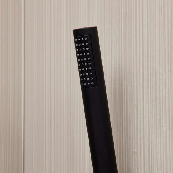 Flode Falun | Bath Shower Mixer | Including Handset and Holder | Matt Black