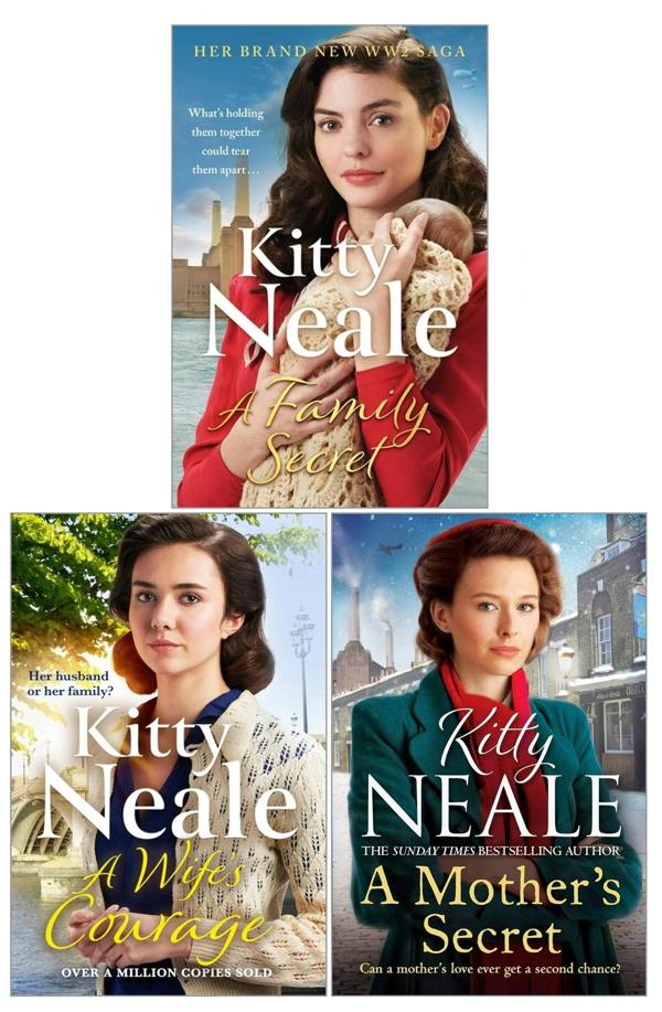 Kitty Neale Battersea Tavern Series 3 Books Collection Set (A Mother's Secret, A Family Secret, A Wife's Courage)