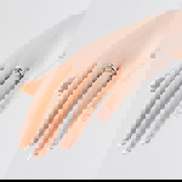 T. H. Baker Platinum 0.26ct Asscher Cut Diamond Solitaire Ring ASSCHER