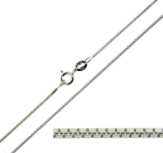 Sterling Silver 1.2mm Box Chain - Love Silver Jewellery