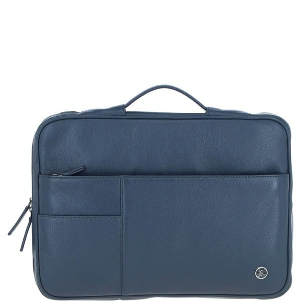 'Minimalist' Real Leather Organizer with Laptop Compartment: 64546