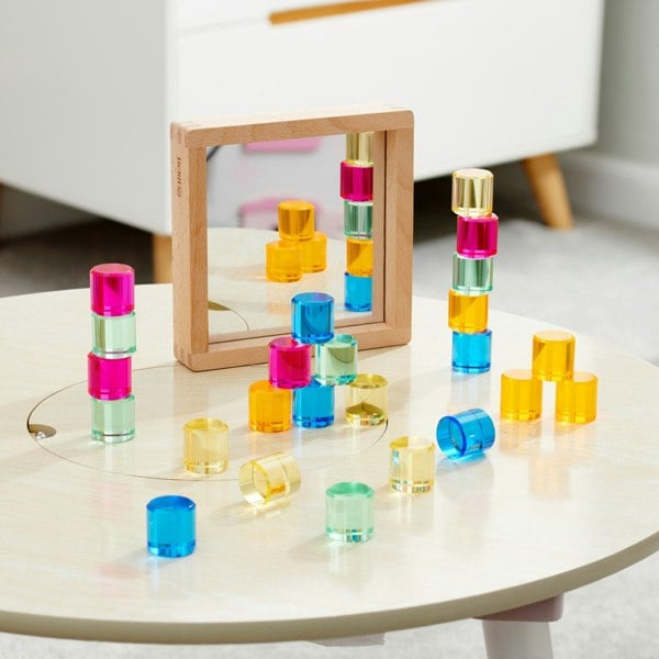 tickit Gem Circle Mirror Tray